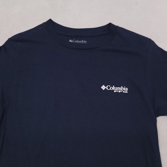 Columbia Other - Columbia Casual Pullover Graphic T-Shirt Adult Mens Size Small S Blue